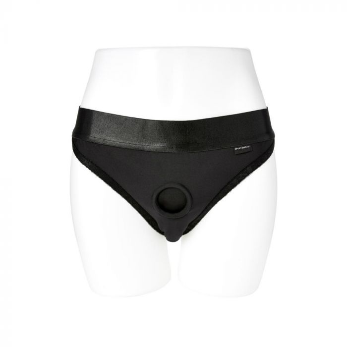 Sportsheets Em.Ex. Active Harness Wear Silhouette Crotchless Strap-On Harness Brief